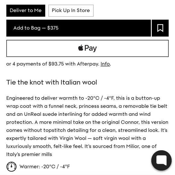 Aritzia Babaton - The Connor Long Coat - Virgin Wool - Picture 7 of 7